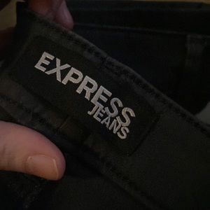 Express dark gray skinny jeans size 6 like new